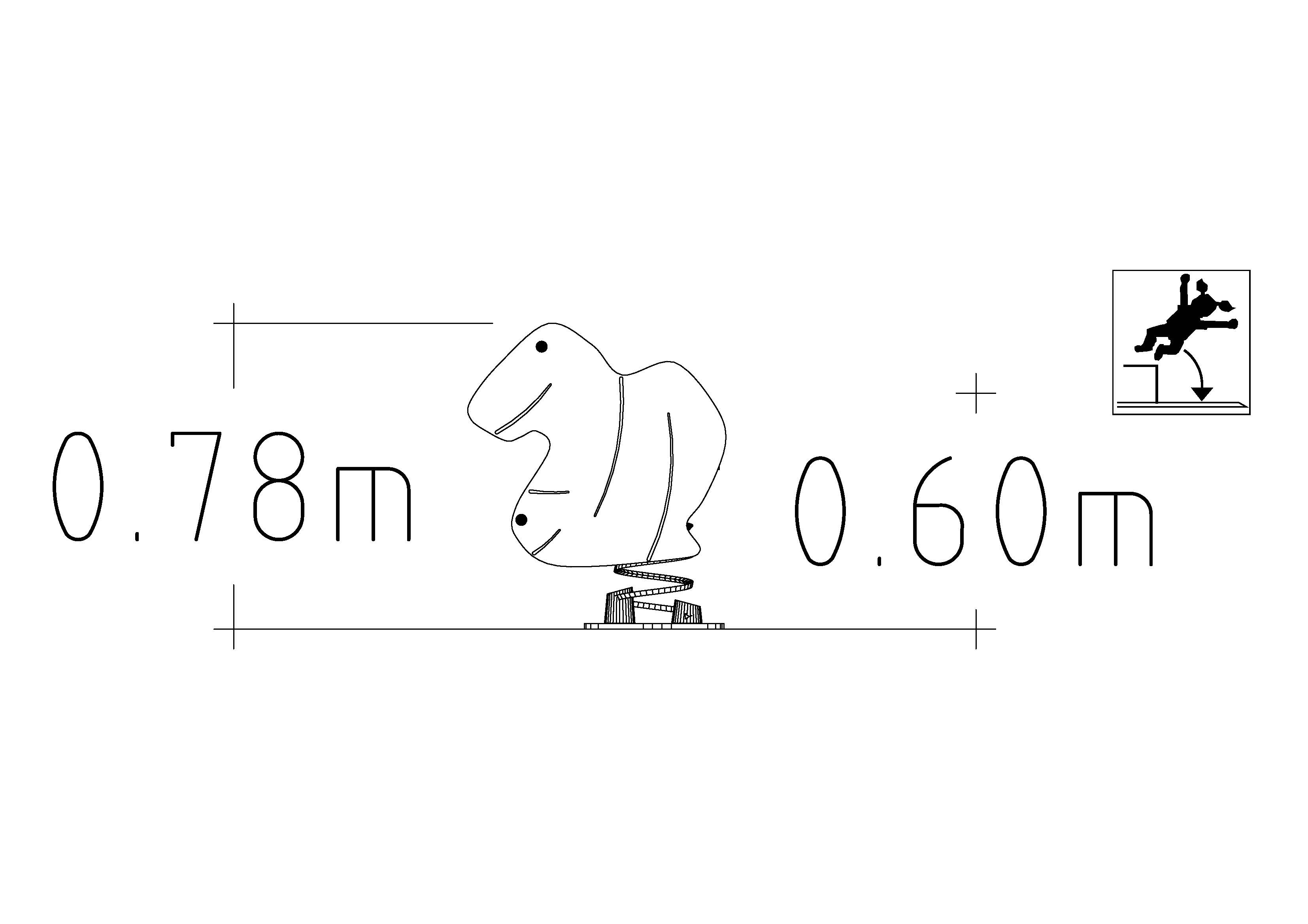 Jeu sur ressort Phyton 1 place - réf 8044682 - Hags - Vert - Fondation à enterrer_1