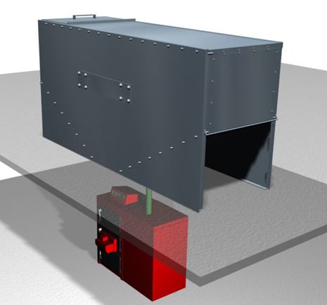 Silo métallique de stockage carré SMTL - Capacité 2,6 T - Pour granulés - Livré en kit avec sortie gravitaire_1