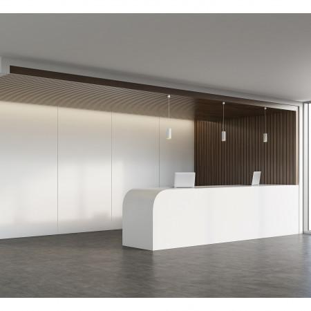 Suspension LED Hidra COB 18W - 1575 lumens - CRI80 - 3000K - Angle 30º - Blanc extérieur et or intérieur_1