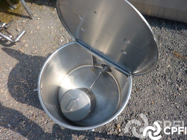 Bac de lancement 240 L - demi-couvercle et flotteur - N° ARTICLE : BNC052_1