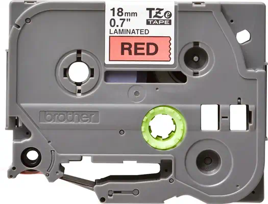 Brother TZE-441 ruban d'étiquette Noir sur rouge_1