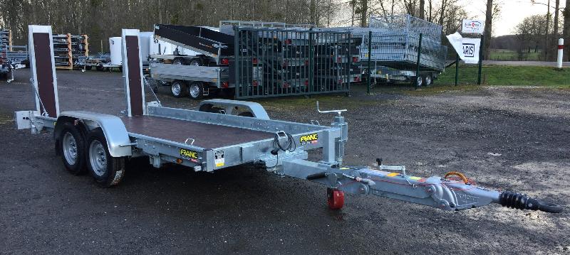 Remorque porte-engins - 3,55 x 1,72m - 3500 kg - timon réglable - franc peg35d tak350af_1