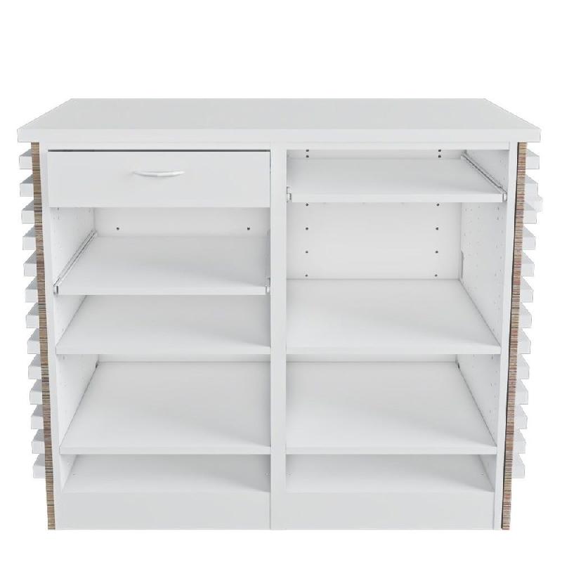 Comptoir Tasseau G finition bambou et blanc L120xP58xH100cm_1