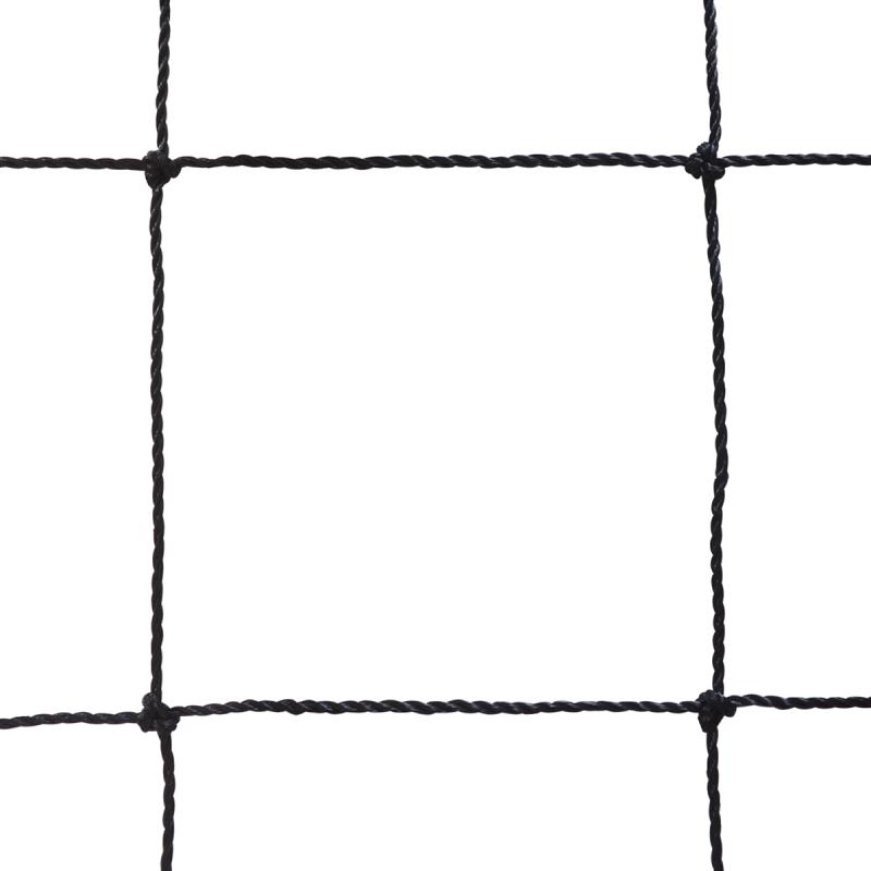 Filet de volley ball scolaire noir en PE 2 mm avec câble de 12m et bande blanche - Pratique du volley-ball en milieu scolaire ou club_1