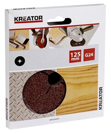 Lot de 5 disques abrasifs pour meuleuse - grain 60 - diamètre 125 mm - Abrasifs de ponçage_1