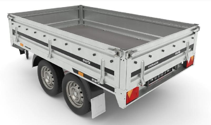 Remorque roues dessous - 2,54 x 1,53 M - 1500 KG - MARTZ HOCHLADER 250/2C_1