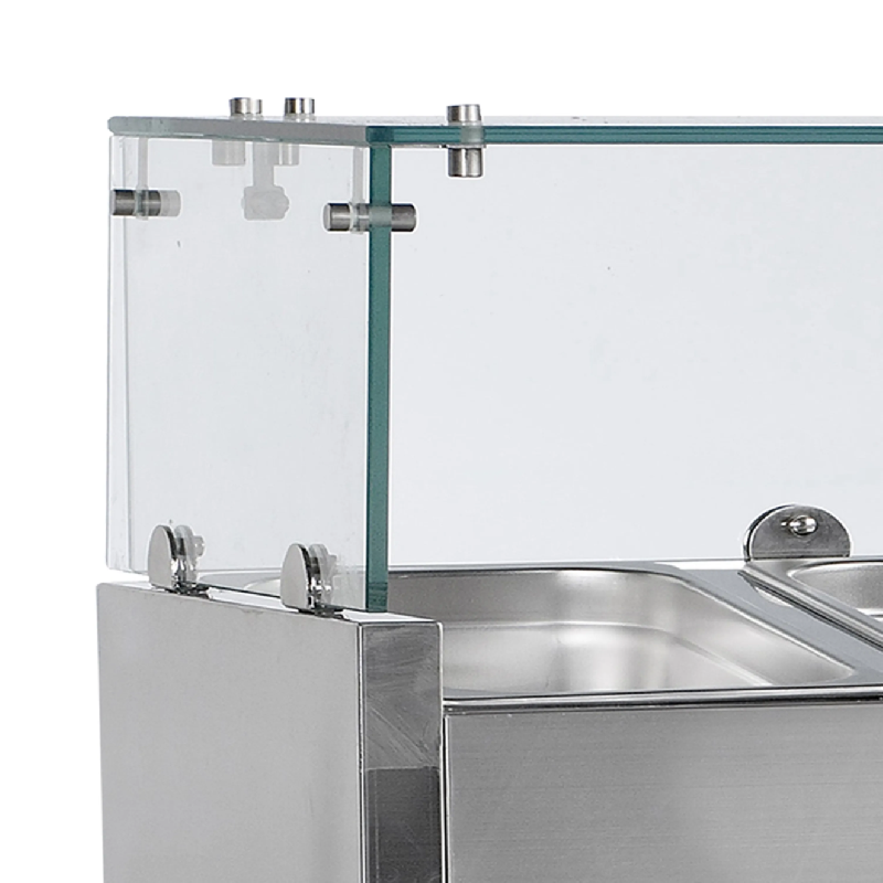 Vitrine réfrigérée GN1/4 VK33-180 Inox L1800mm 16508 TEFCOLD_1