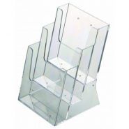7010M - Porte-brochures de comptoir multi-cases - Afix Diffusion - hauteur 22 cm - polystyrène cristal injecté_1