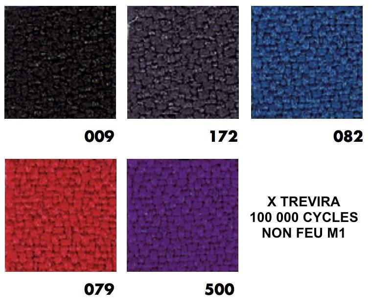 Chaise visiteur ADELA assise tissu - Sokoa - Rouge_1