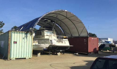 Tente de chantier ingénieux / pliable  / 6 x 9 x 5.80m_1