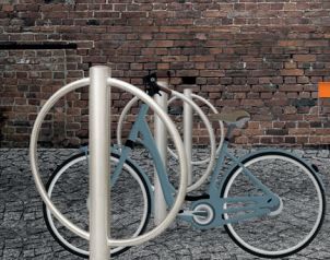 Arceaux vélos Noréa - Citynox - diamètre 104 mm - hauteur 1200 mm - fixations à sceller ou sur platine_1