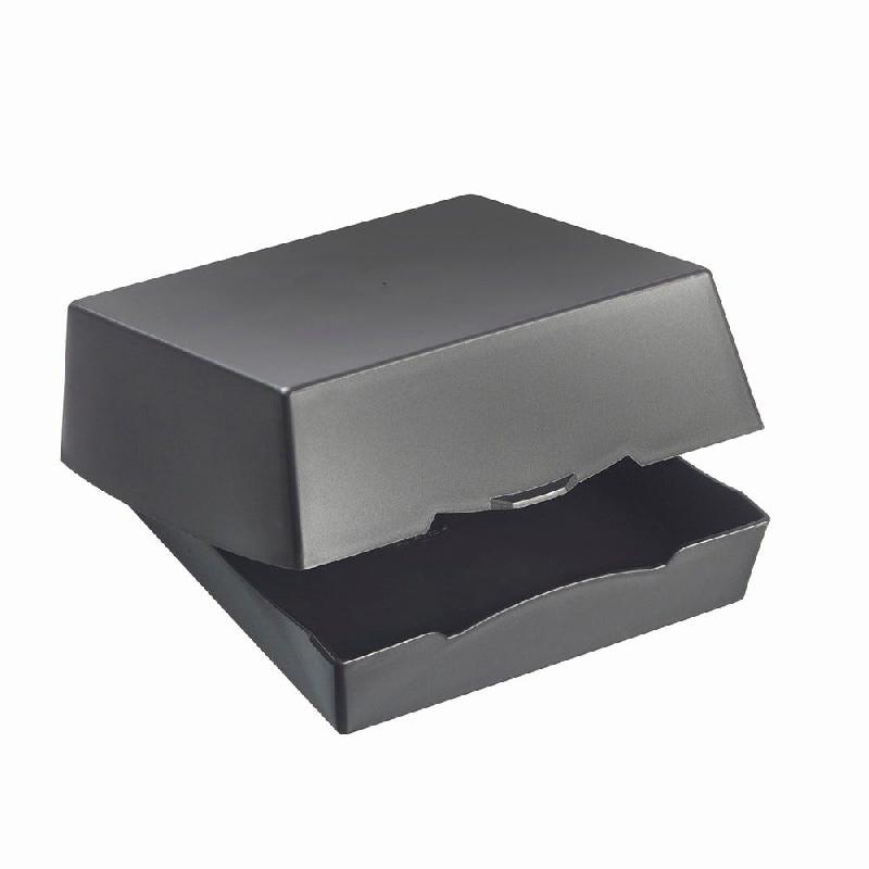 Boîte burger PP réemployable LOOP 16,9x17,1x7,6cm anthracite mat - par 60_1