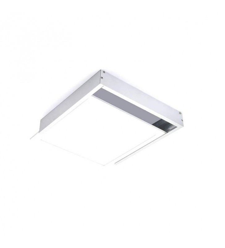 Caisson de saillie 30x30cm - aluminium blanc - réf kitsai303 - pour panneaux LED_1