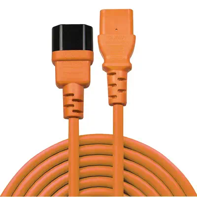 LINDY 2m IEC Extension Lead Orange_1