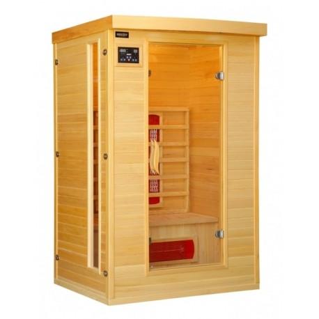 Sauna infrarouge 1 a 2 pers 220v avec ioniseur d'air et lumotherapie - hessential_1