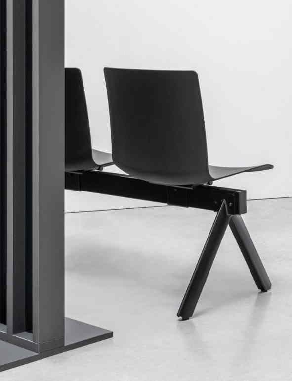 Sheila - Poutre d'assises modulable en polypropylène - 2 à 4 places extensibles avec options de personnalisation_1