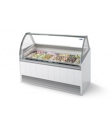 Vitrine à crèmes glacées froid ventilé pour chr, traiteurs, boulangeries, pâtisseries, marchands de glace et snacks - bermudaview isa_1
