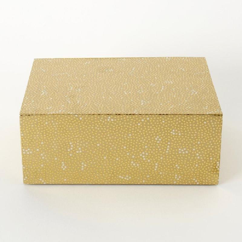 Boite cadeau Epsilon avec fermeture aimantée 27x21x10,5cm or - par 2_1