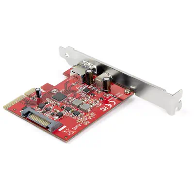 Carte PCIe à  2 ports - USB-A et USB-C, 10 Gbps - Adaptateur de carte contrôleur hôte PCI Express Typ_1