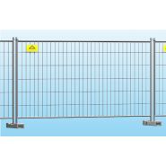 Corniche - grille de chantier - clôture mobile galvanisée - Ferro Bulloni - 14kg_0