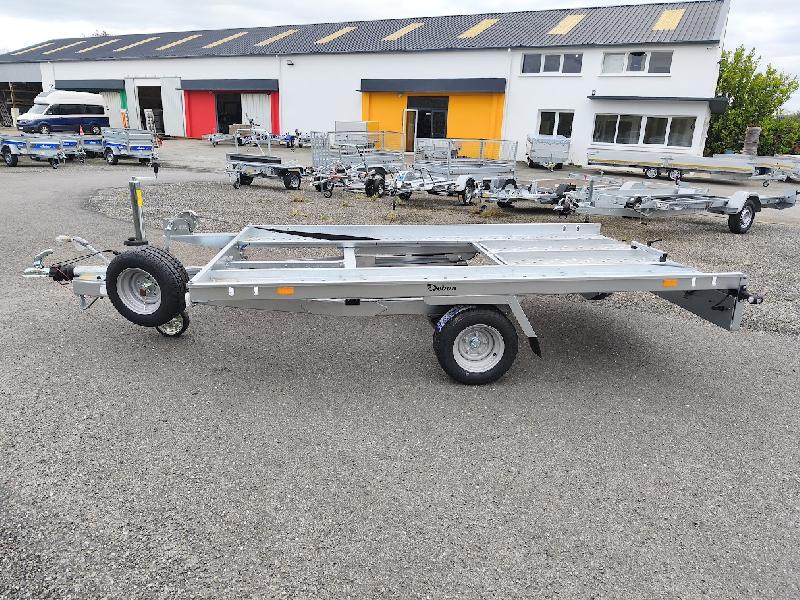 Remorque porte mini voiture Roadster Auto - PTAC 1300 kg - 1 essieu freinée basculante - Référence 39350_1