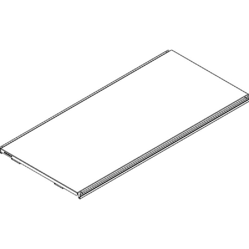 Tablette métal monobloc 1000x570mm - Ligne économique Shelving 50 pour gondole S50_1