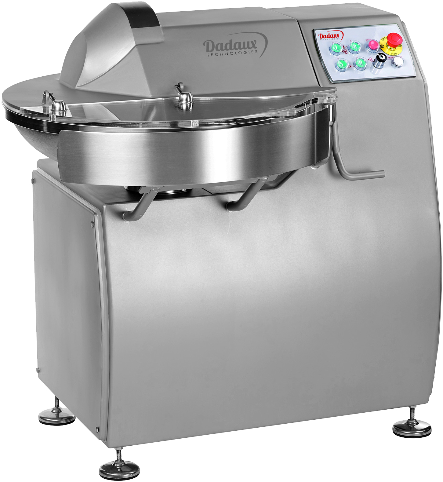 Équipement de découpe avec six couteaux et cuve en inox