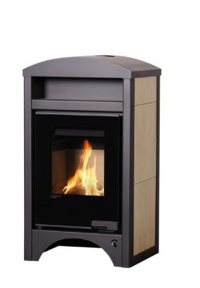 Poêle à bois Kalma Aqua Vario - Régulation électronique 11/7 kW - Compatible chauffage central - Rendement 80%_1