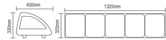 Kit réfrigéré à poser 103 L Portes coulissantes L.1754mm mm AFI Collin-Lucy_1