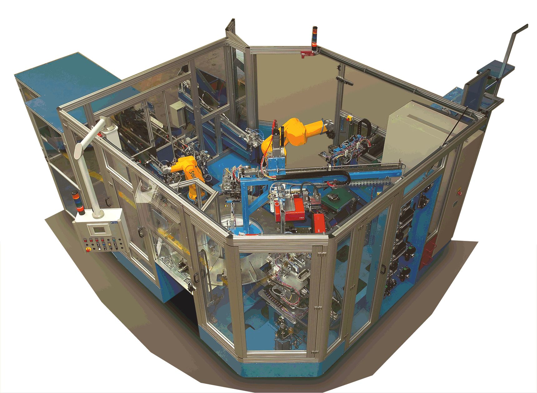 Ligne d'assemblage - CMS Automatisme - étriers de freins - 12 s de cycle - 22 références possibles_1