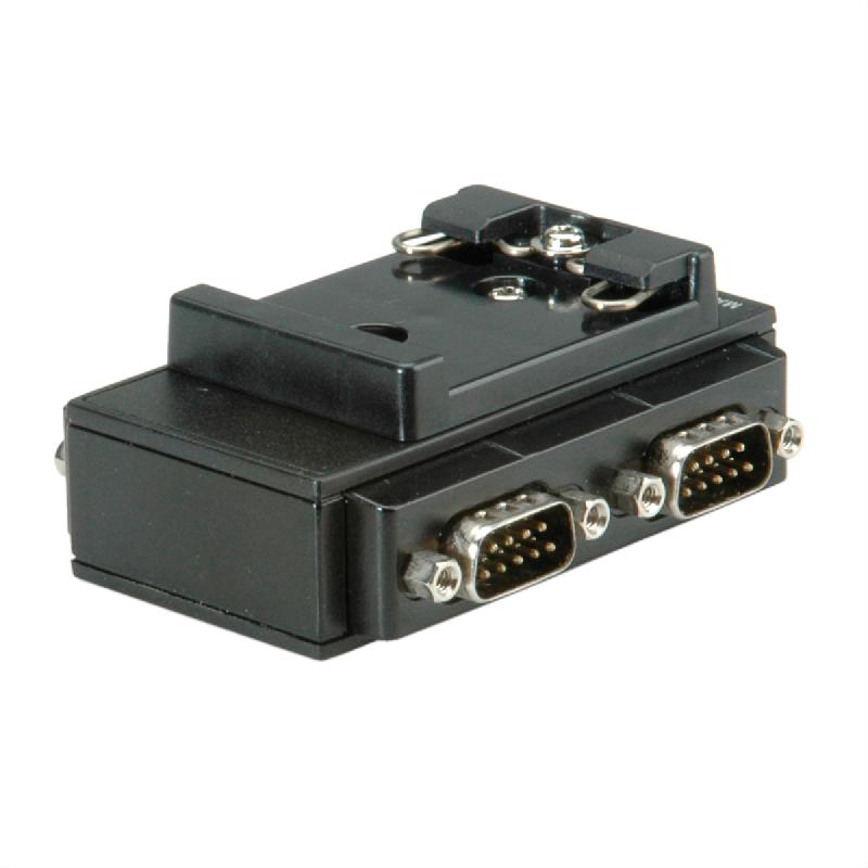 ROLINE Adaptateur USB 2.0 vers RS232 pour rail DIN, 4 ports_1