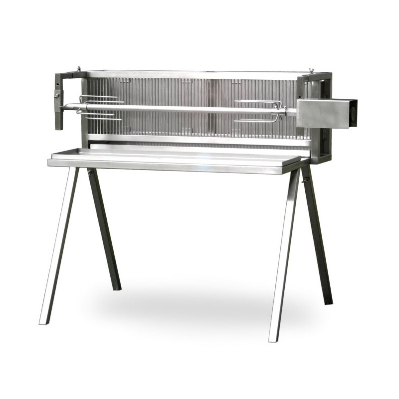 Tournebroche méchoui bois L1000 - charge 40 kg (cochon de lait, agneau, jambon) - réf. Toumatbb10_1