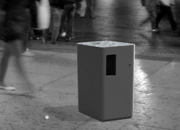 Adjaye - poubelle publique Larus 80L avec cendrier_1