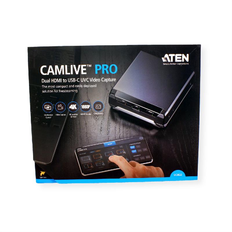 Aten uc3022 camlive pro capture vidéo double hdmi vers usb-c_1