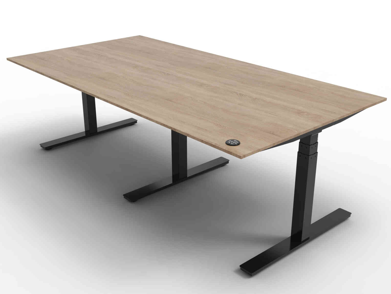Bureau motorisé MEETDESK - idéal pour réunions dynamiques - Hauteur ajustable 65 à 130 cm - 2 moteurs - Garantie 5 ans_1