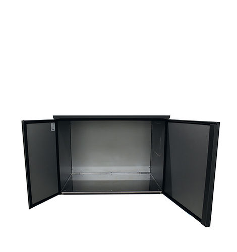 Frigo fûts pour stockage - capacité 10x50L - refroidissement ventilé - 2 portes pleines - skinplate gris_1
