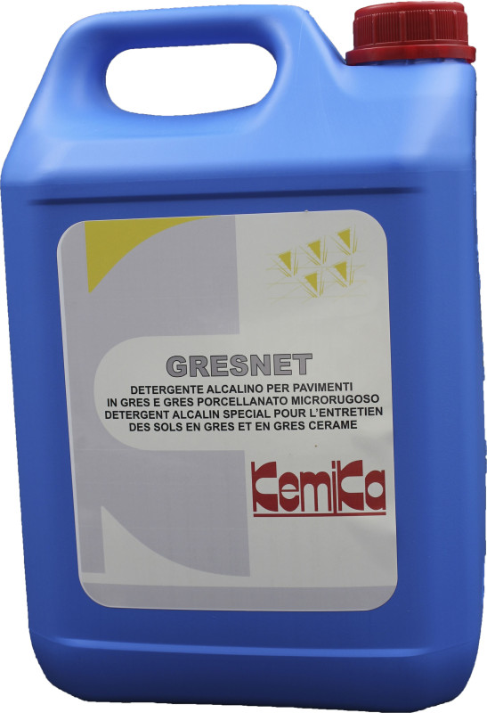 Kemika gresnet detergent alcalin special pour l'entretien des sols en gres ph: 12 ± 0.2 bidon de 5l_1