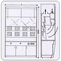 Sorbonne de laboratoire inductive BI pour salle blanche - ADS Laminaire - économie d'énergie et débit optimisé_1
