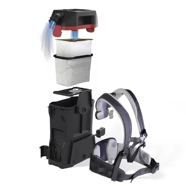 Aspirateur Dorsal BoostiX iGO avec 2 batteries 7,5 Ah et chargeur_1