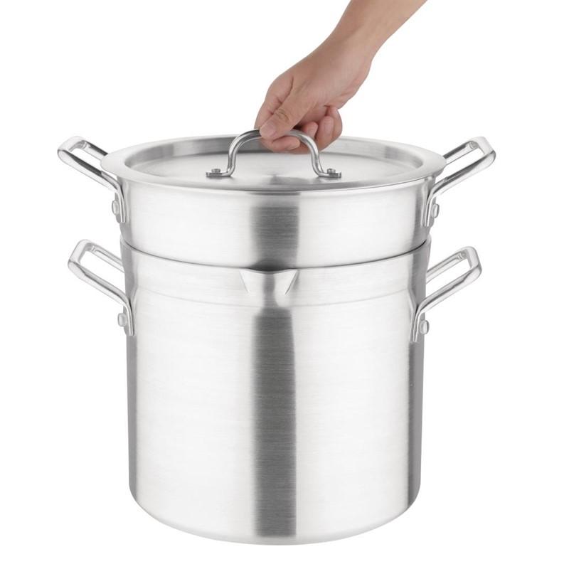 Marmite bain marie aluminium 10L | Vogue - K645_1