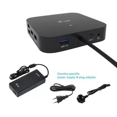 USB-C HDMI DP Docking Station with Power Delivery 100 W + Universal Charger 100 W_1