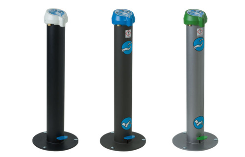 Borne distributeur de gel hydroalcoolique sans contact - commande à pied - H9 JMU-0500 - Husson international_1