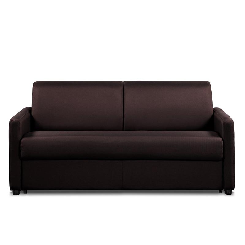 Canapé convertible Day Express - mono assise - matelas 14 cm polyuréthane haute résilience - marron chocolat - fabrication italienne_1