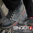 Chaussures de sécurité hautes en cuir nubuck - S3 HRO SRC - Rouge et noir_1