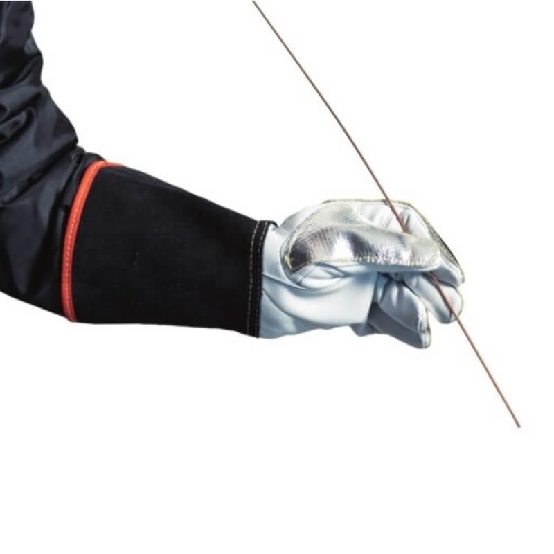 Gants de soudage TIG aluminisés cuir bovin avec renfort paume - TIG Flex Alu_1