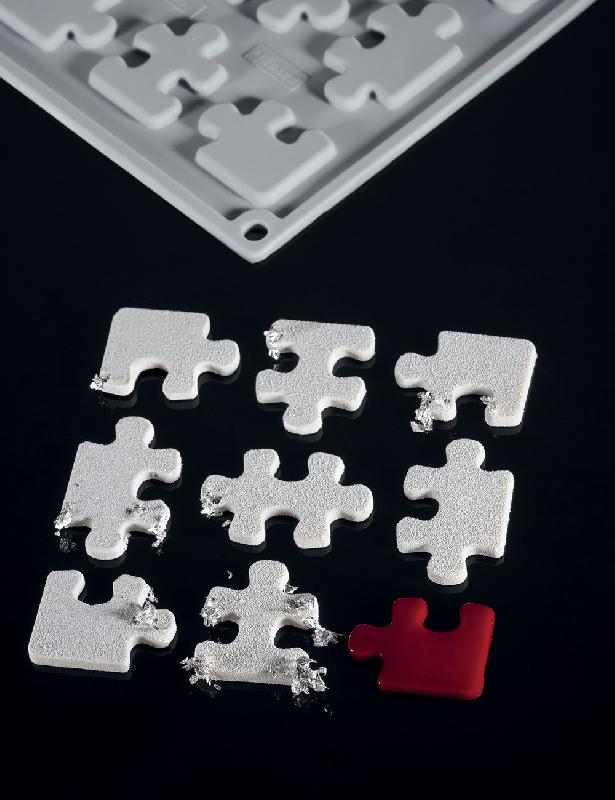Puzzle - Moule en silicone Gourmand Horeca Pavoni Italia - 18 empreintes_1