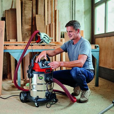 Te-VC 2025 SACL - Aspirateur eau et poussière - Einhell - 25L - Cuve inox robuste et filtration HEPA_1