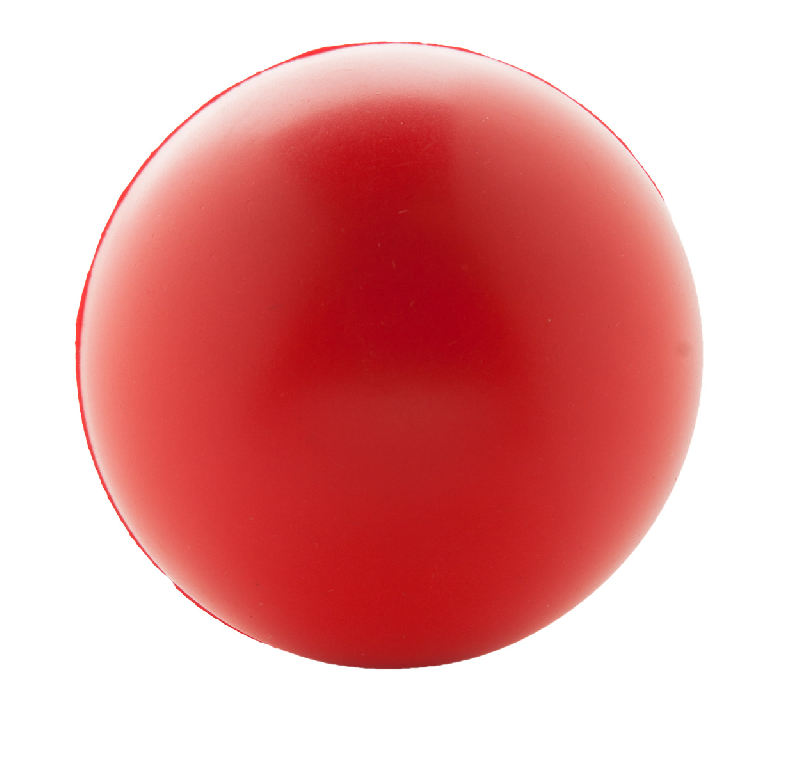 Balle anti-stress rouge - en mousse PU - poids 26g_1