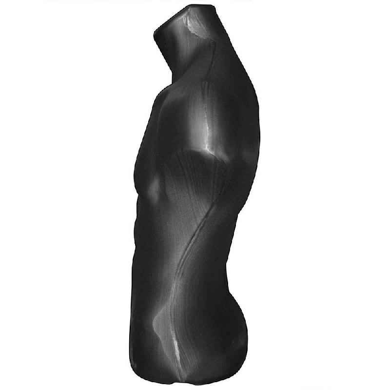 Buste à poser homme noir - H60cm - Polypropylène léger et résistant_1