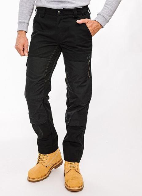 Pantalon artisan stretch en polycoton - 42 - polyester recyclé et coton biologique - renforts Cordura® - FOREST_1